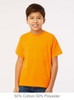 4850 M&O Youth Gold Soft Touch T-shirt | Safety Orange