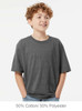 4850 M&O Youth Gold Soft Touch T-shirt | Dark Heather