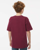 4850 M&O Youth Gold Soft Touch T-shirt | Maroon