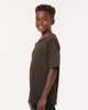 4850 M&O Youth Gold Soft Touch T-shirt | Chocolate