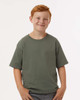 4850 M&O Youth Gold Soft Touch T-shirt | Military Green