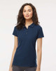 M&O 7600 Ladies Ring Spun Short Sleeve Sport Shirt | Bright Navy