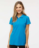 M&O 7600 Ladies Ring Spun Short Sleeve Sport Shirt | Turquoise