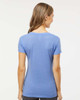 M&O 3542 Women's Fine Blend V-Neck T-shirt | Heather Blue