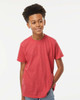 M&O 3544 Youth Fine Blend T-Shirt | Heather Red