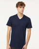 M&O 3543 Fine Blend V-Neck T-Shirt | Navy