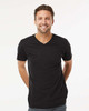 M&O 3543 Fine Blend V-Neck T-Shirt | Black