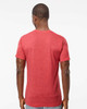 M&O 3543 Fine Blend V-Neck T-Shirt | Heather Red