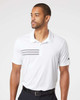 Adidas A324 3-Stripes Chest Sport Shirt | White/ Black