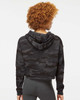 Independent Trading Co. AFX64CRP Women’s Lightweight Cropped Hoodie | Black Camo