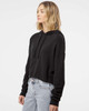 Independent Trading Co. AFX64CRP Women’s Lightweight Cropped Hoodie | Black