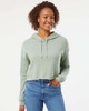 Independent Trading Co. AFX64CRP Women’s Lightweight Cropped Hoodie | Sage