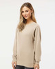 Independent Trading Co. SS1000C Icon Unisex Lightweight Loopback Terry Crewneck Sweatshirt | Sand