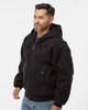 DRI DUCK 5020 Cheyenne Boulder Cloth™ Hooded Jacket with Tricot Quilt Lining | Black