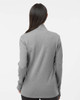 Adidas A555 Women's 3-Stripes Quarter-Zip Sweater | Grey Three Melange