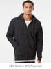 Independent Trading Co. IND4000Z Heavyweight Full-Zip Hooded Sweatshirt | Charcoal Heather