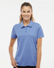 Adidas A583 Women's Heathered Polo Shirt | Collegiate Royal Melange Adidas A583 Women's Heathered Polo Shirt | Collegiate Royal Melange