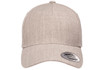 Yupoong 5789M Premium Five-Panel Curved Visor Snapback Cap | Heather Grey