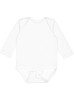 4421 Rabbit Skins Infant Fine Jersey Long Sleeve Bodysuit | White