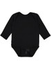 4421 Rabbit Skins Infant Fine Jersey Long Sleeve Bodysuit | Black