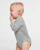 4421 Rabbit Skins Infant Fine Jersey Long Sleeve Bodysuit | Heather