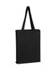 Q-Tees Q800GS Canvas Gusset Promotional Tote | Black