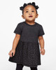 Rabbit Skins 5330 Infant Fine Jersey Dress | Vintage Smoke/ Black Leopard
