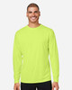 CE10L CORE365 Capital Long Sleeve Performance T-Shirt | Safety Yellow