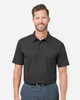 DG101 Devon & Jones Crownlux Performance® Geo Polo | Black/ Graphite
