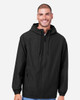 Harriton M73 Flex Twill Hooded Jacket | Black Harriton M73 Flex Twill Hooded Jacket | Black