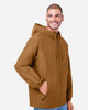 Harriton M73 Flex Twill Hooded Jacket | Duck Brown Harriton M73 Flex Twill Hooded Jacket | Duck Brown