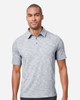 North End NE115 Eclipse Jacquard Polo | Black Heather