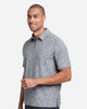 North End NE115 Eclipse Jacquard Polo | Classic Navy Heather