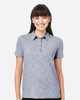 North End NE115W Women's Eclipse Jacquard Polo | Classic Navy Heather