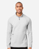 North End NE200 Rhythm Waffle Quarter-Zip Pullover | Platinum