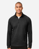 North End NE200 Rhythm Waffle Quarter-Zip Pullover | Black