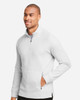 North End NE200 Rhythm Waffle Quarter-Zip Pullover | Platinum