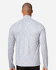 North End NE415 Eclipse Jacquard Quarter-Zip Pullover | Platinum Heather