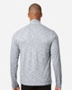 North End NE415 Eclipse Jacquard Quarter-Zip Pullover | Black Heather