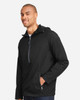 North End NE810 Aura Lightweight Packable Anorak | Black/ Carbon