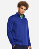 Under Armour 1383256 Storm Sweater Fleece Quarter-Zip Pullover | Royal/ White