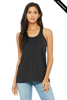 Clearance - Bella+Canvas 8800 Flowy Racerback Tank Top | Dark Grey Heather