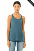 Clearance - Bella+Canvas 8800 Flowy Racerback Tank Top | Heather Deep Teal