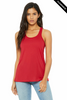 Clearance - Bella+Canvas 8800 Flowy Racerback Tank Top | Red