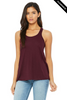 Clearance - Bella+Canvas 8800 Flowy Racerback Tank Top | Maroon