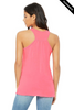 Clearance - Bella+Canvas 8800 Flowy Racerback Tank Top | Neon Pink