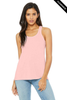 Clearance - Bella+Canvas 8800 Flowy Racerback Tank Top | Soft Pink
