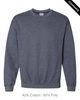 Clearance - Gildan 18000 Heavy Blend™ Crewneck Sweatshirt | Heather Dark Navy