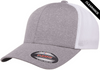Clearance - Flexfit 6311 Melange Mesh Trucker Cap | Heather Grey/ White