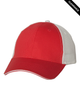 Clearance - Valucap S102 Sandwich With Mesh Back Cap | Red/ White